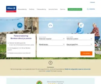 Allianz-Assistance.nl(Reisverzekering, Pechhulp & Fiets) Screenshot