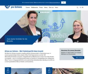 Allianz-Pro-Schiene.de(Allianz pro Schiene) Screenshot