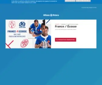Allianz-Riviera.fr(Bienvenue sur le site officiel de l'Allianz Riviera) Screenshot