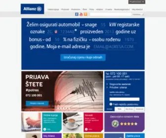 Allianz.hr(Allianz osiguranje) Screenshot