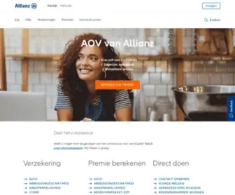 Allianz.nl(Zakelijke verzekeringen en inzicht in uw risico’s) Screenshot