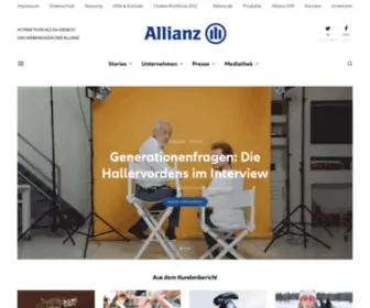Allianzdeutschland.de(Willkommen bei der Allianz Gruppe) Screenshot