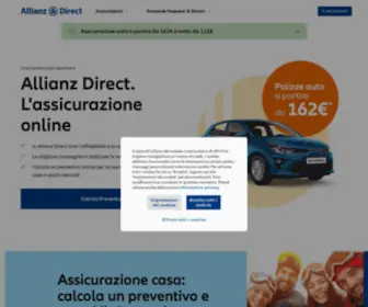 Allianzdirect.it(Assicurazioni online per auto) Screenshot