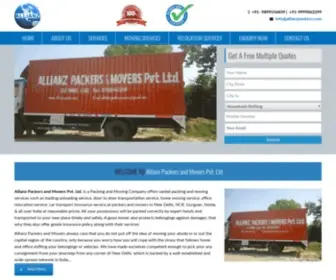 Allianzpackers.com(Allianz Packers leading Packers and Movers in India) Screenshot