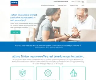 Allianztuitioninsurance.com(Tuition Insurance for Schools & Partners) Screenshot