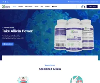 Allicinpower.com(Fight Bacteria Virus) Screenshot