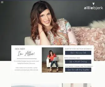 Alliebjerk.com(Business strategy) Screenshot