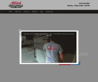 Alliedconcreteproducts.com(Allied Concrete Products) Screenshot