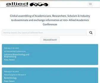 Alliedacademies.com(Allied Academies Conferences) Screenshot
