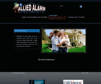 Alliedalarm.com(Allied Alarm Specialists) Screenshot