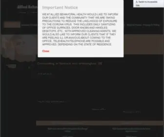 Alliedbehavioralhealthde.com(Allied Behavioral Health) Screenshot