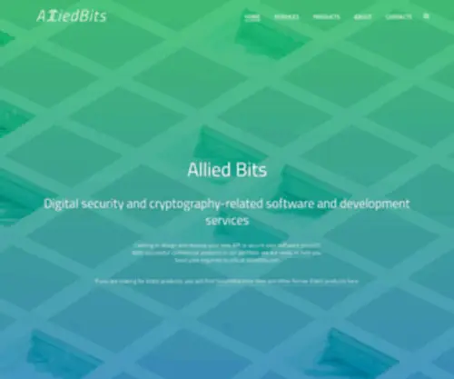 Alliedbits.com(Digital security and cryptography) Screenshot