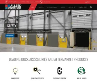 Allieddocksolutions.com(Aftermarket dock equipment) Screenshot
