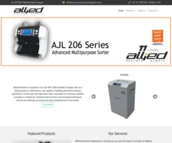 Alliedelectronicscorp.com(Allied Electronics Corporation) Screenshot