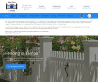 Alliedfencetampa.com(Fencing Installation and Estimation in Tampa Bay) Screenshot