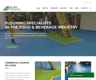 Alliedfinishes.com(Food & Beverage Manufacturing Industry Construction) Screenshot