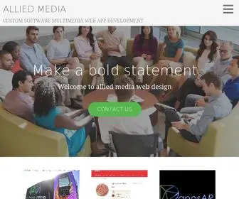 Alliedmediacorp.com(CUSTOM SOFTWARE MULTIMEDIA WEB APP DEVELOPMENT) Screenshot