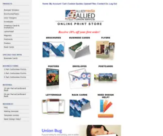 Alliedmediastore.com(Allied Allied Online Print Store) Screenshot