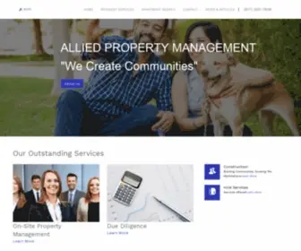 AlliedmGMT.com(Property Management) Screenshot