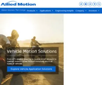 Alliedmotion.com(Motion Control Products) Screenshot