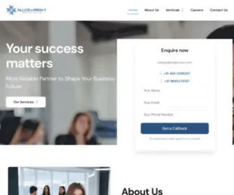 Alliednproxy.com(Allied & Proxy Services Pvt Ltd) Screenshot
