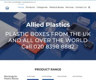 Alliedplastics.co.uk(The largest selection of platic boxes in Europe) Screenshot