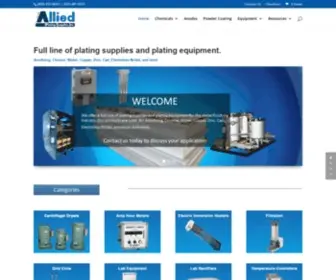 Alliedplating.com(Allied Plating Supplies) Screenshot