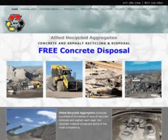 Alliedrecycle.com(Allied Recycled Aggregates) Screenshot