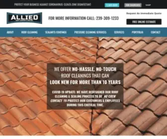 Alliedroofcleaning.com(Allied Roof Cleaning) Screenshot