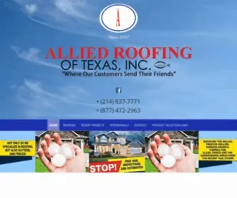 Alliedroofingtexas.com(Roofing company) Screenshot