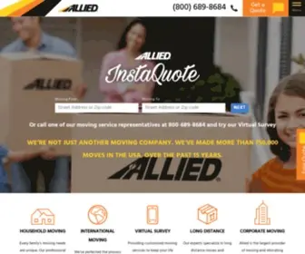 Alliedspecialproducts.com(Allied Van Lines) Screenshot