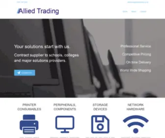 Alliedtrading.co.uk(Contract supplier to schools) Screenshot