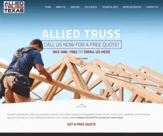 Alliedtruss.com(Wood Roof & Floor Trusses) Screenshot