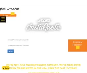 Alliedvan.com(Allied Van Lines) Screenshot