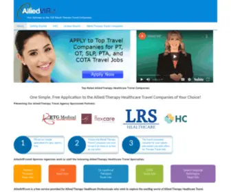 Alliedvip.com(Top 10 Travel Companies for Physical Therapy) Screenshot