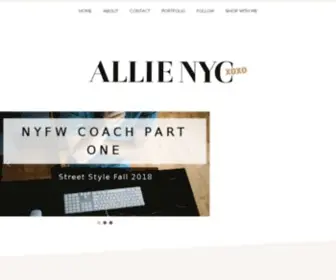 Allienyc.com(ALLIE NYC) Screenshot