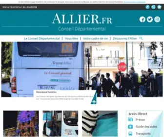 Allier.fr(Accueil) Screenshot