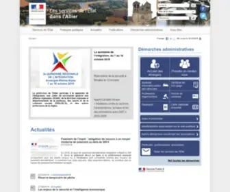 Allier.gouv.fr(Les services de l') Screenshot