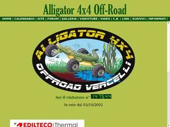 Alligator4X4.com(CLUB ALLIGATOR 4X4 OFF ROAD VERCELLI) Screenshot