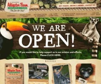 Alligatorfarm.com(St. Augustine Alligator Farm Zoological Park) Screenshot