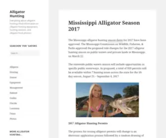 Alligatorhunting.net(Alligator Hunting) Screenshot