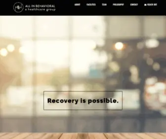 Allinbehavioral.com(Substance use and drug addiction treatment) Screenshot