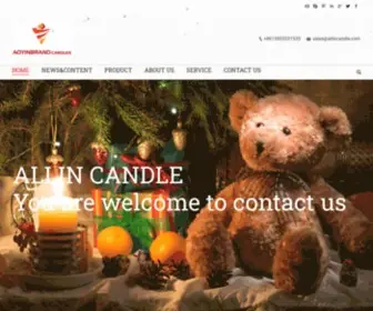 Allincandle.net(Allin Candles Supplier China.white candles) Screenshot