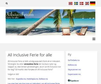 Allinclusiveferie.com(Guider deg til et godt utvalg av all inc) Screenshot