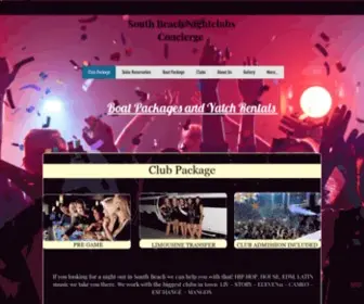 Allinclusivesouthbeachclubpackage.com(South Beach Nightclubs) Screenshot