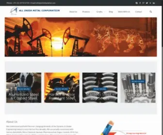 Allindiametal.com(Aluminized Steel Pipe & Sheet) Screenshot