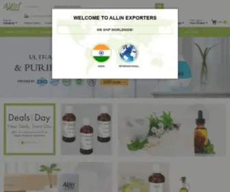 Allinexporters.com(Leading suppliers of natural essential oils) Screenshot