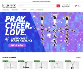 Allinfaith.com(All In Faith Jewelry) Screenshot