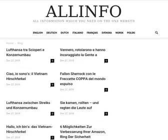 Allinfo.space(All information which you need on the one website) Screenshot