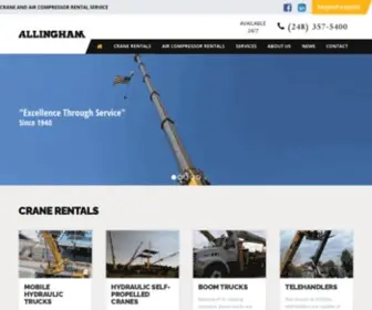 Allinghamcorp.com(Allingham Crane Company) Screenshot